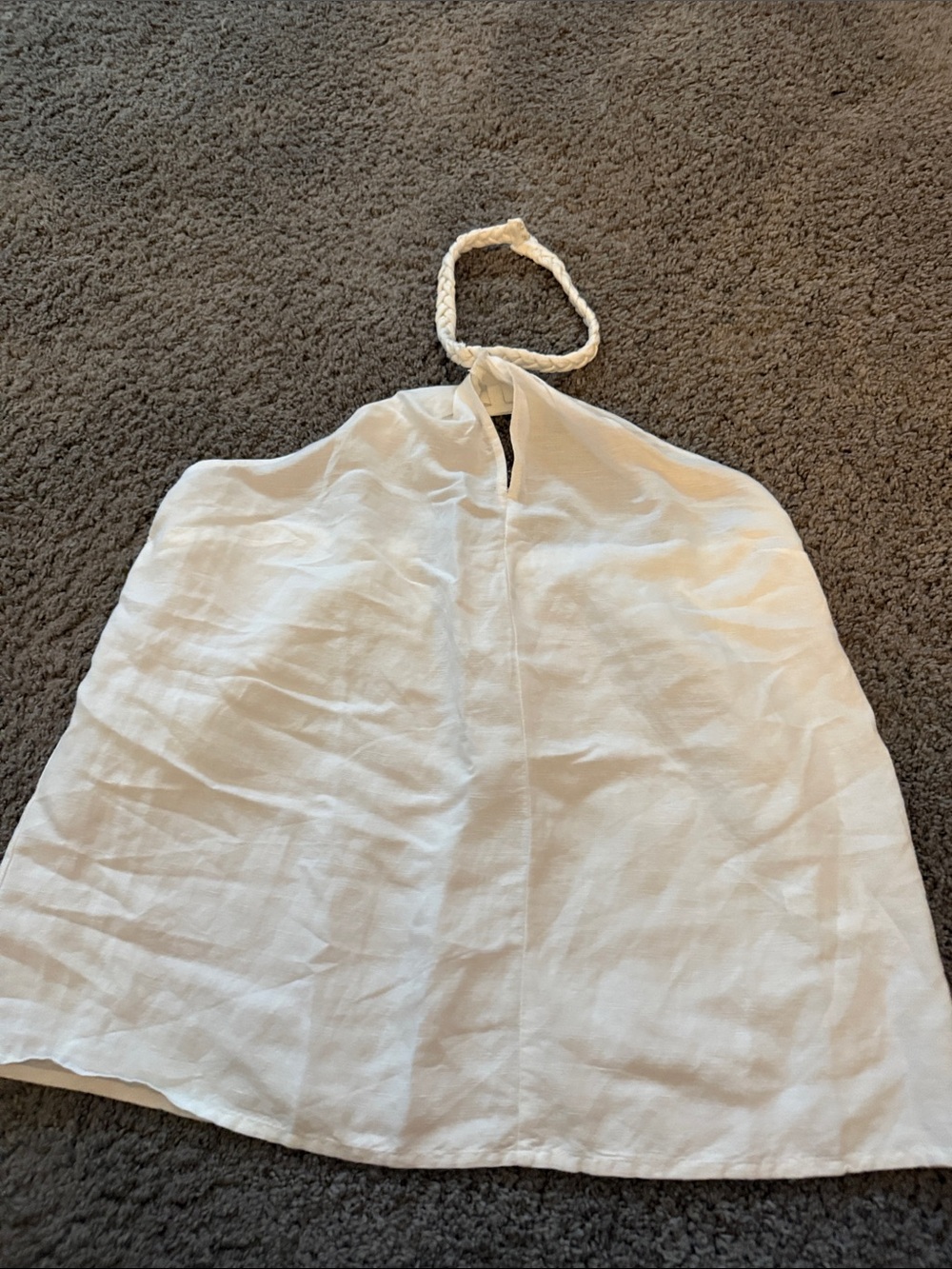 INC International Concepts Linen White Top with Black Label from Macy’s